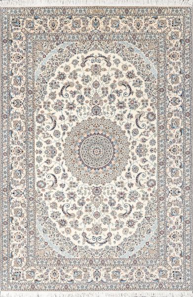 Иранский ковёр из шерсти и шёлка «NAIN 6LA» 14-128-IR 210 x 305 см