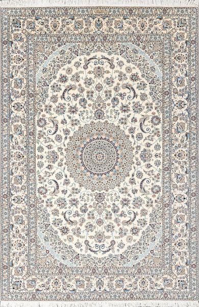 Иранский ковёр из шерсти и шёлка «NAIN 6LA» 14-128-IR