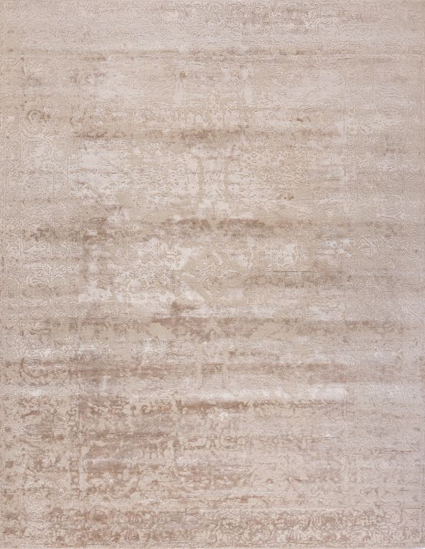 Индийский ковер из шерсти и арт-шёлка «CHAOS THEORY» ESK641-A.WHITE-M.TAN 246 x 305 см