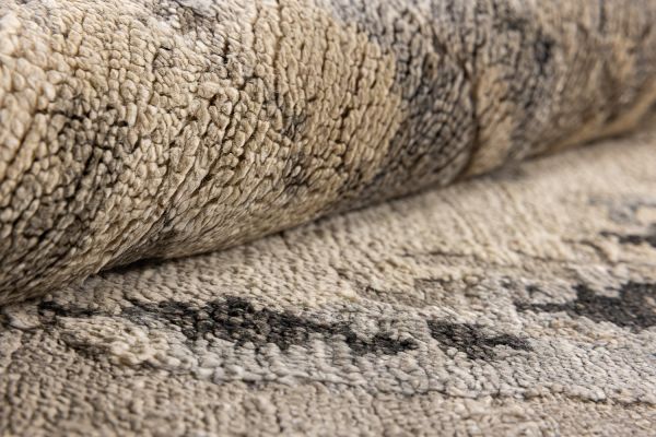 Индийский ковер из арт-шёлка «STORM» FR1221-SILVER-CHARCOAL(Round) 180 x 180 см Индийский ковер из арт-шёлка «STORM» FR1221-SILVER-CHARCOAL(Round) 180 x 180 см