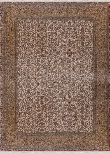 Индийский ковёр из шёлка «KASHMIR SILK 24Х24» WC 2009 CREAM (367x493)