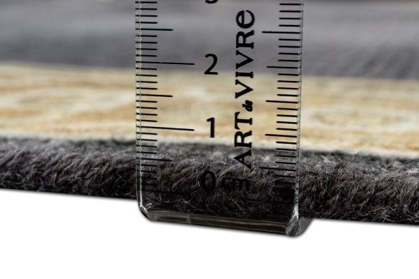 Индийский ковер из шёлка, шерсти и хлопка «VINTAGE SILK» CH05-CH.BLK 244 x 314 см