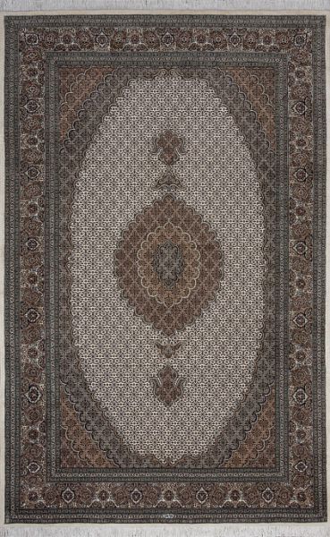 Иранский ковёр из шерсти и шёлка «TABRIZ MAHI» 12-109-IR