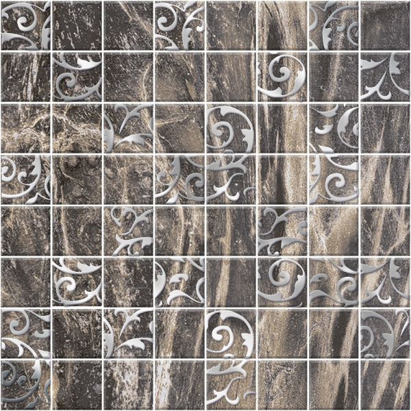 Мозаика Элегия 1 мозаика 200*200 темная (1*5) 2020-39