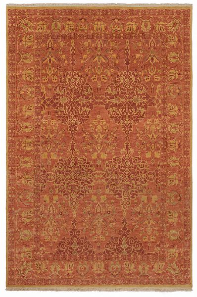 Индийский ковёр из шерсти «FIRDAUS-VF» 5037-001-AABAN-RED
