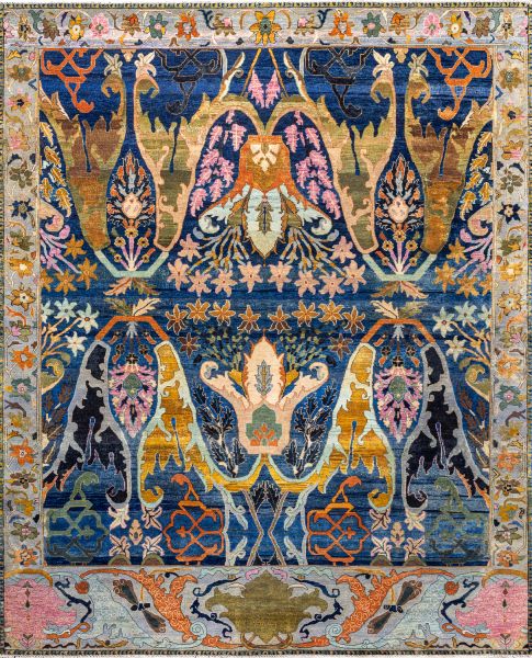 Индийский ковер из шерсти «ZIEGLER VINTAGE» AC228-BLU-MIX(257x315) 257 x 315 см