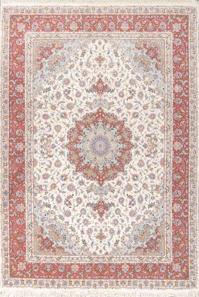 Иранский ковер из шерсти и шёлка «TABRIZ 40» 11-456-IR 255 x 355 см