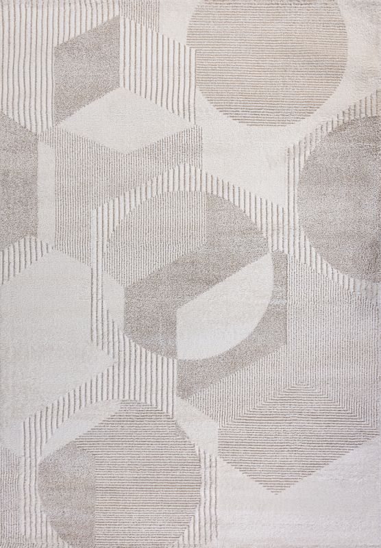 Турецкий ковер из полиэстера «PENELOPE» 06228A-CRE-GRY 120 x 170 см Турецкий ковер из полиэстера «PENELOPE» 06228A-CRE-GRY 120 x 170 см
