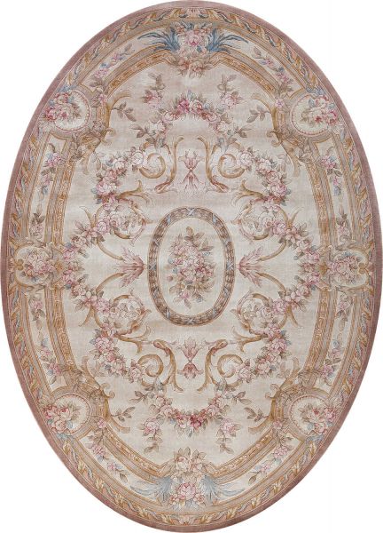 Китайский ковер из шерсти «SAVONNERIE EXCLUSIVE» SK-2-F153-F148(Oval) 200 x 300 см