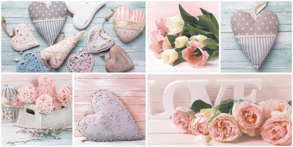 Love 1 Декор 250*500 розовый (1*8) VINCHI