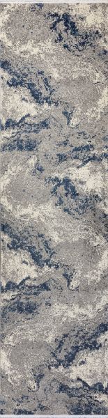 Турецкий ковер из полипропилена и полиэстера «AXEL» 8694-CRE-BLU(Runner) 80 x 300 см
