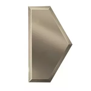 Плитка зеркальная Полусота угол 100x173 бронза (с фацетом 10 мм)