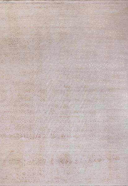Индийский ковер из шерсти, арт-шёлка и хлопка «MODERN D» MAMLUK-WHITE-MOUSE 304 x 428 см