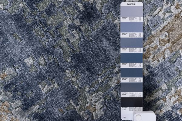 Индийский ковер из шерсти и бамбукового шёлка «UVENUTI» LRB1545-C.GREY-B.MIRAGE 198 x 300 см