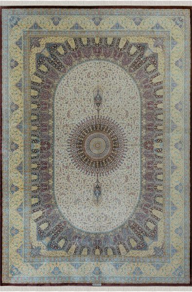 Иранский ковёр из шёлка «QOM» 248-93422-IR