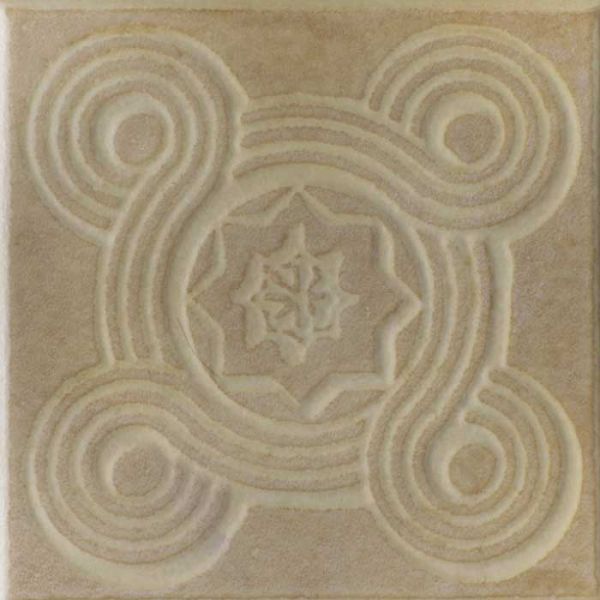 Вставка напольная Этна бежевая 01 Бордюр 108*108 (1*42) Шахтинская плитка