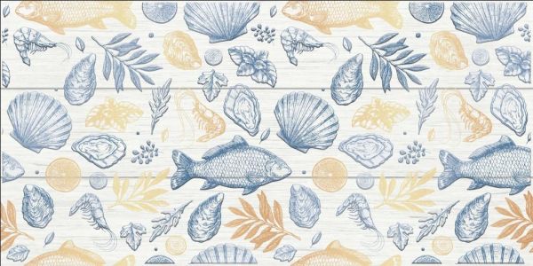 Океан 1 (рыбы) Декор 250*500  (1*7) VINCHI
