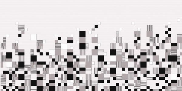 Керамическая плитка Грей Декор 250*500 (1*7) VINCHI  для ванной комнаты