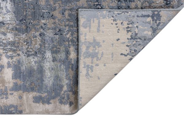 Индийский ковер из шерсти и арт-шёлка «CHAOS THEORY» ESK439-CHICORY-ASHWOOD 201 x 302 см