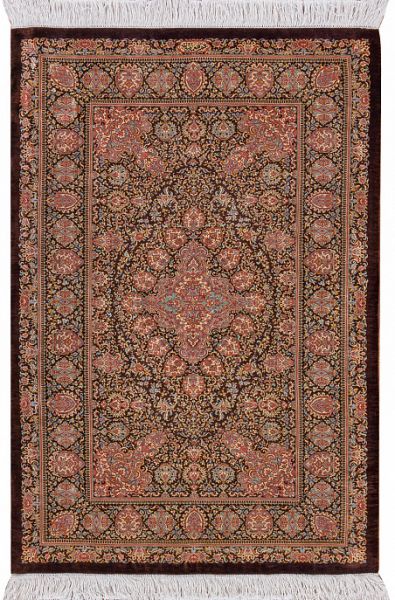 Иранский ковёр из шёлка «QOM» 9-631-Memarian/S-IR