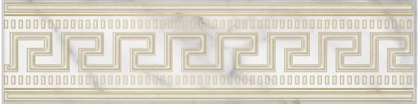 Керамическая плитка Олимпия 3 Бордюр 75*300 золото широкий (1*22)  VINCHI  для ванной комнаты