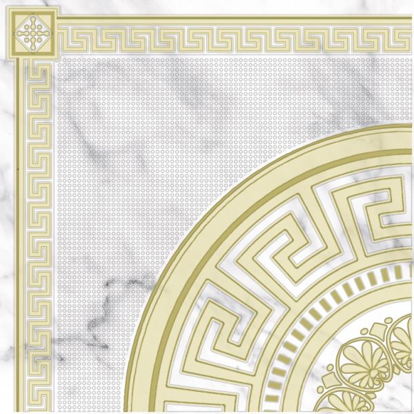 Декор напольный Олимпия 4 Декор напольный 400*400 золото узкий (1*8)  VINCHI 4040-05