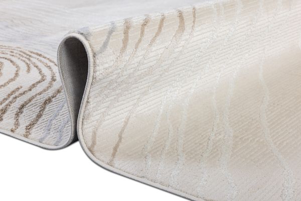 Турецкий ковер из полиэстера и полипропилена «PASTORAL» 32718A-CRE-CRE 80 x 150 см