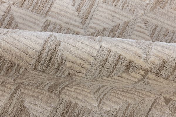 Турецкий ковер из полипропилена и полиэстера «DIOR» 06115B-CRE-BGE 80 x 150 см