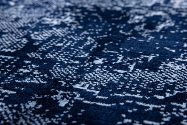 Турецкий ковер из полиэстера «JULIA» 43239A-BLUE-NAVY 80 x 150 см