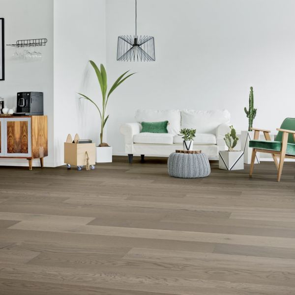 Паркетная доска TARKETT RUMBA Дуб Модерн Серый / Oak Modern Grey 550048044  1-полосная, брашированная, 1200х120х14мм V2