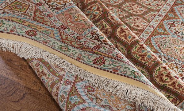 Иранский ковёр из шерсти и шёлка «TABRIZ 40» 9-088-IR
