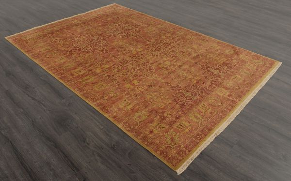 Индийский ковёр из шерсти «FIRDAUS-VF» 5037-001-AABAN-RED