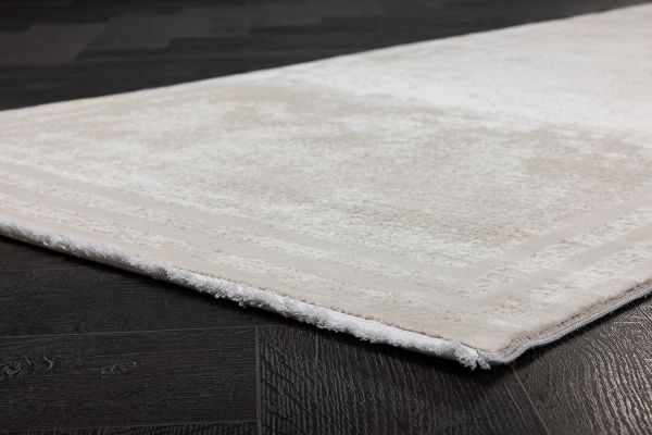 Турецкий ковер из полипропилена и полиэстера «MOON» 6489A-CREAM-L.GREY(Runner) 100 x 300 см