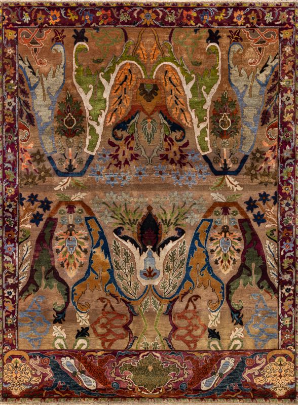 Индийский ковер из шерсти и хлопка «ZIEGLER VINTAGE» AC228-BROWN-MIX(187x250) 187 x 250 см Индийский ковер из шерсти и хлопка «ZIEGLER VINTAGE» AC228-BROWN-MIX(187x250) 187 x 250 см