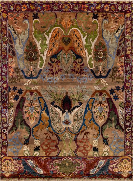 Индийский ковер из шерсти и хлопка «ZIEGLER VINTAGE» AC228-BROWN-MIX(187x250) 187 x 250 см