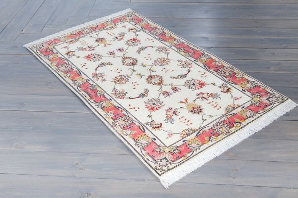 Иранский ковер из шерсти и шёлка «TABRIZ 60» 801-2351/S-IR 72 x 124 см