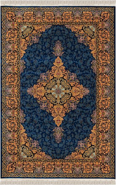 Иранский ковёр из синтетики «VERSACE» FOROUZAN-BLU