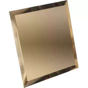 Плитка зеркальная потолочная Квадрат 295x295 бронза (с фацетом 20 мм)