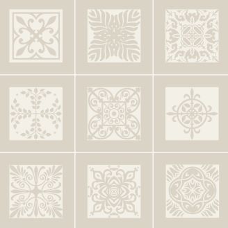 Орнамент плитка напольная люкс 400*400 (0,16*10=1,6*48) Пиастрелла