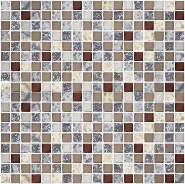 Мозаика Terrazzo Mocca 300x300 коричневая