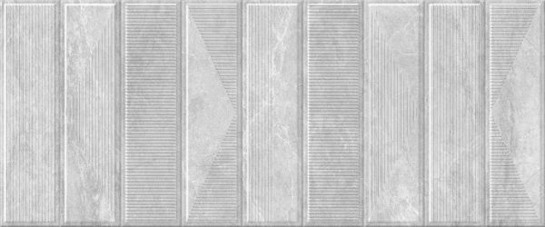 Керамическая плитка Cameo grey decor 01 250х600 (1*6) (1-й сорт) Gracia Ceramica   для ванной комнаты