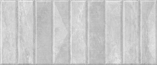 Керамическая плитка Cameo grey decor 01 250х600 (1*6) (1-й сорт) Gracia Ceramica   для ванной комнаты