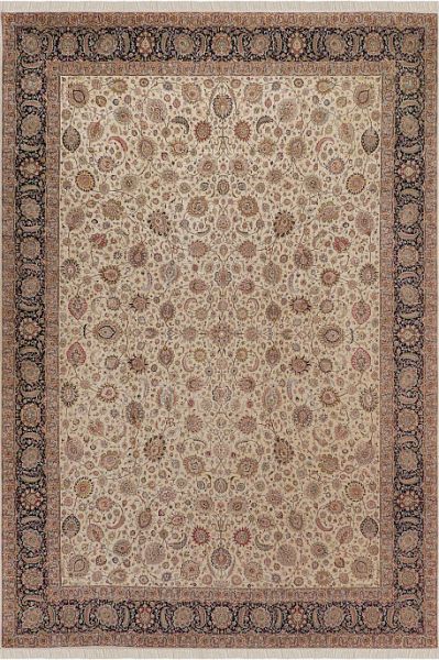 Иранский ковёр из шерсти и шёлка «MASHAD» 801-3407-IR