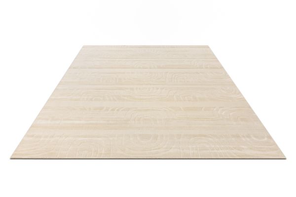 Индийский ковер из шерсти и арт-шёлка «KASHMIR» 2023198-IVORY 170 x 235 см