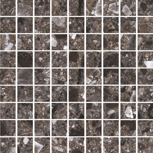 Мозаика Terrazzo (Терраццо) 300x300 темно-серая K-333/MR/m01