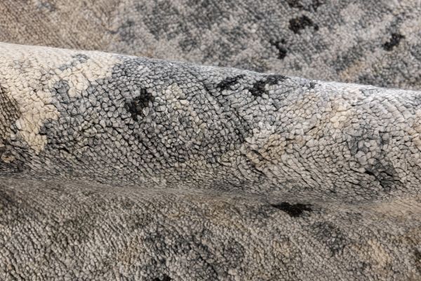 Индийский ковер из арт-шёлка «STORM» FR1221-SILVER-CHARCOAL(Round) 180 x 180 см Индийский ковер из арт-шёлка «STORM» FR1221-SILVER-CHARCOAL(Round) 180 x 180 см