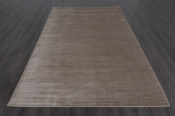 Индийский ковер из шерсти и арт-шёлка «MURUGAN» PLAIN-TAUPE-AG06/A036 75 x 143 см