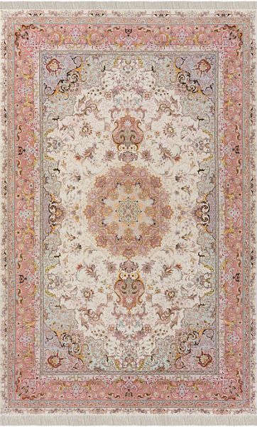 Иранский ковёр из шерсти и шёлка «TABRIZ SHIRFAR» 801-2850-IR