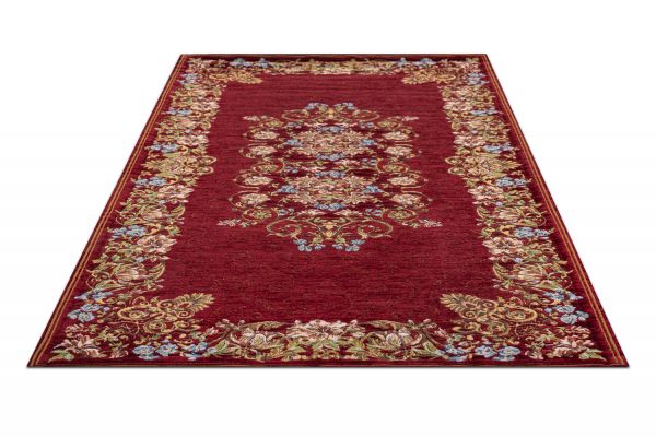 Бельгийский ковер из вискозы, акрила и хлопка «ELEGANT TAPESTRY» DORIS-8320-RED 70 x 140 см