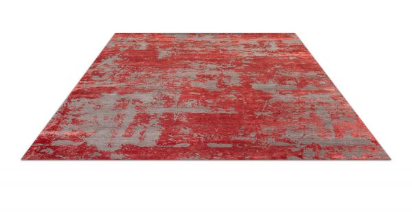 Индийский ковер из шерсти и арт-шёлка «CHAOS THEORY» ESK431-D.GREY-R.LACQUER 249 x 310 см Индийский ковер из шерсти и арт-шёлка «CHAOS THEORY» ESK431-D.GREY-R.LACQUER 249 x 310 см